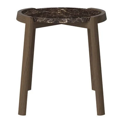 Bolia Mix Salontafel Small - Bruin / Marmer - Donker Geolied Eiken