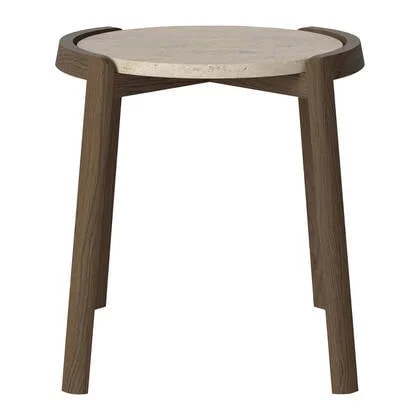 Bolia Mix Salontafel Small - Sand / Travertijn - Donker Geolied Eiken