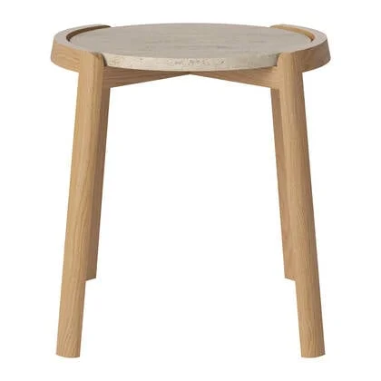 Bolia Mix Salontafel Small - Sand / Travertijn - Geolied Eiken