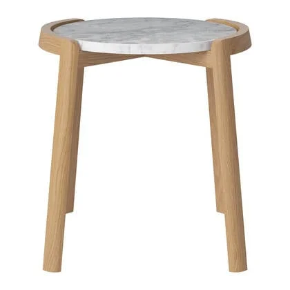 Bolia Mix Salontafel Small - Wit / Marmer - Geolied Eiken