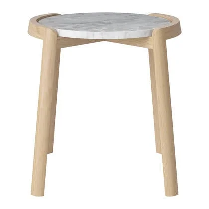 Bolia Mix Salontafel Small - Wit / Marmer - Witgepigmenteerd Geolied Eiken