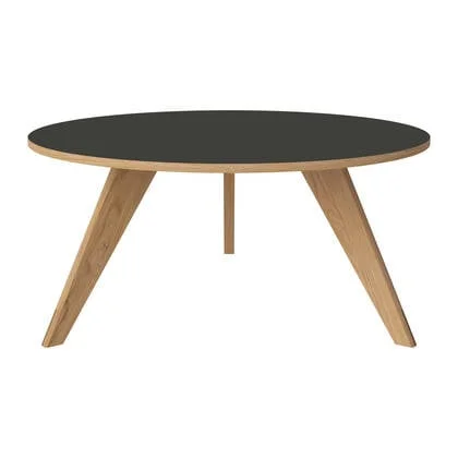 Bolia New Mood Salontafel - Geolied Eiken - Ø 90 cm - Grijs