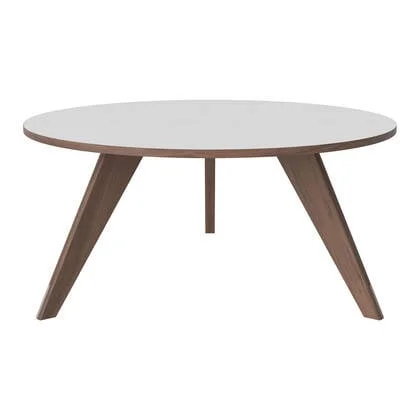 Bolia New Mood Salontafel - Geolied Eiken - Ø 90 cm - Wit Laminaat