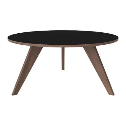Bolia New Mood Salontafel - Witgepigmenteerd Geolied Eiken - Ø 90 cm - Zwart