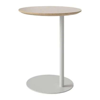 Bolia Pillar Bijzettafel - Witgepigmenteerd Geolied Eiken - Grijs Staal