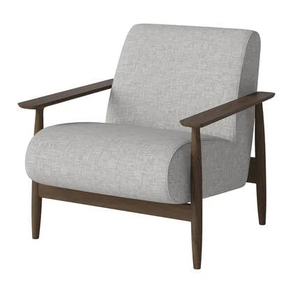 Bolia Visti Fauteuil - Donker Eiken - Lichtgrijs