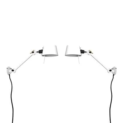 Bolt Bed Sidefit wandlamp met stekker set van 2 Pure White