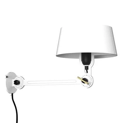 Bolt Underfit wandlamp met stekker Pure White