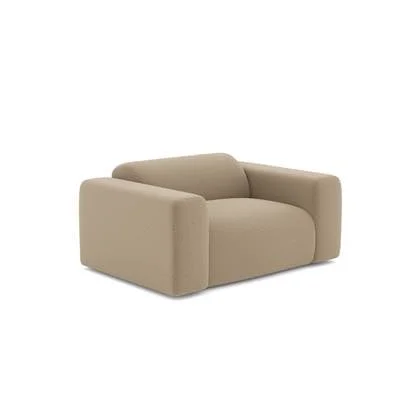 Bouclette taupe fauteuil