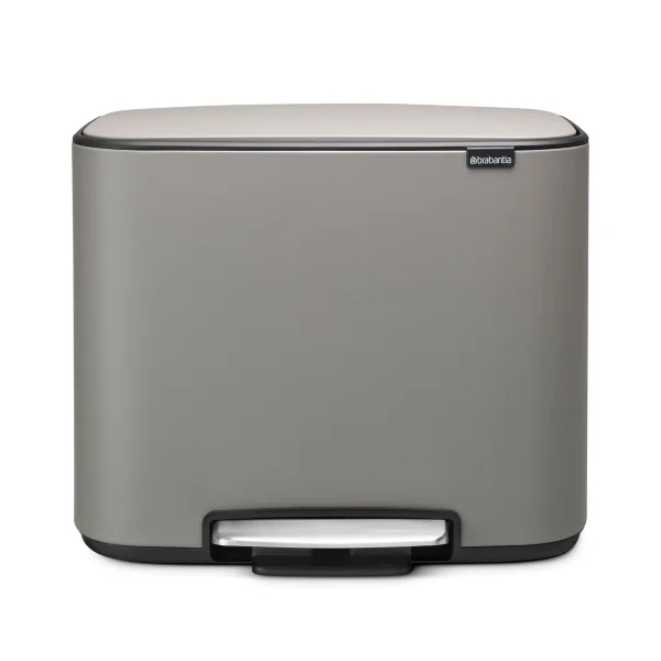 Brabantia Bo pedaalemmer 11 + 23 l. mineral concrete grey