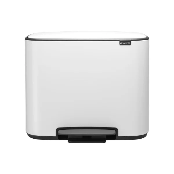 Brabantia Bo pedaalemmer 11 + 23 l. wit