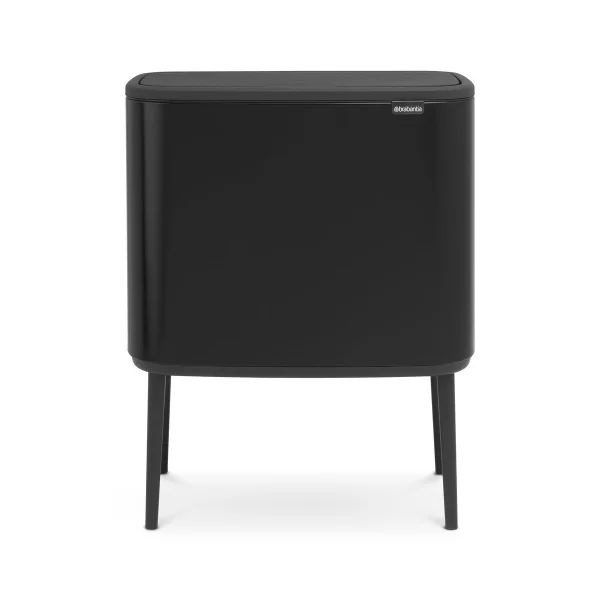 Brabantia Bo touch bin 11 + 23 liter matte black (mat zwart)