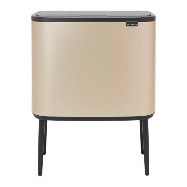 Brabantia Bo touch bin 11 + 23 liter Metallic Gold