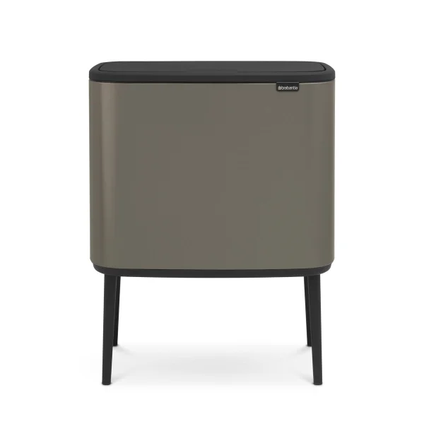 Brabantia Bo touch bin 11 + 23 liter platinum (platina)