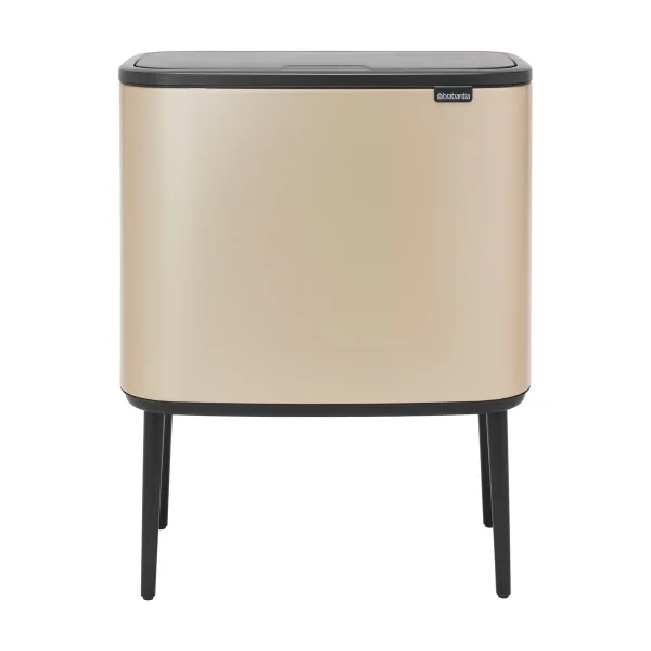 Brabantia Bo touch bin 3 x 11 liter Metallic Gold