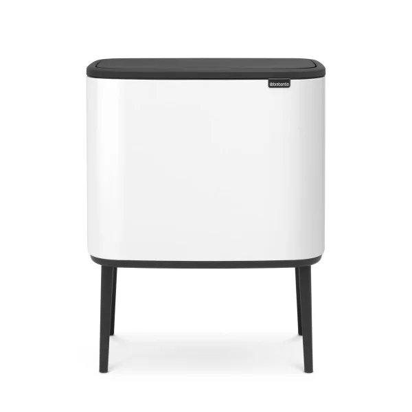 Brabantia Bo touch bin 3 x 11 liter white (wit)