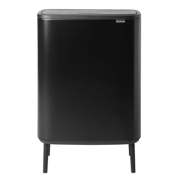 Brabantia Bo touch bin high 2x30 L Mat zwart