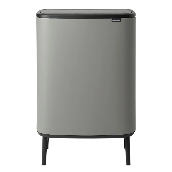 Brabantia Bo touch bin high 2x30 L Mineral concrete grey