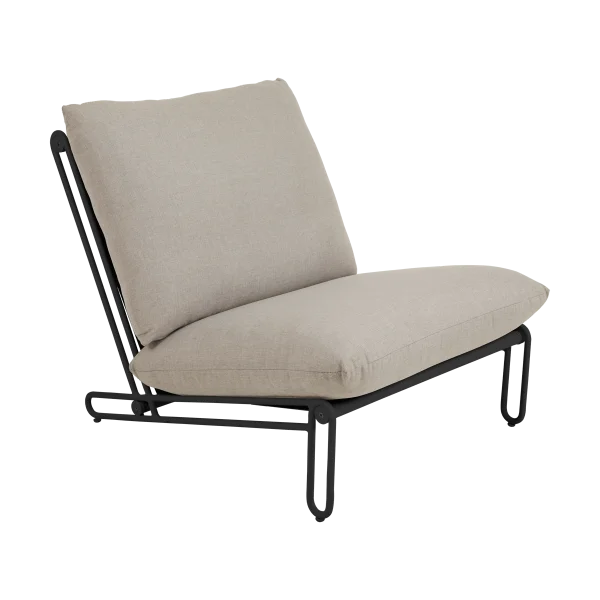 Brafab Blixt loungestoel Zwart-clay beige