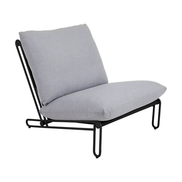 Brafab Blixt loungestoel Zwart-sky grey