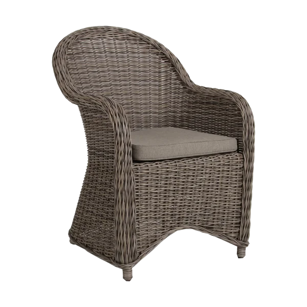 Brafab Paulina armstoel met zitkussen Rustiek-beige