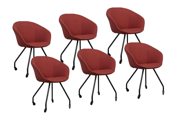 Bree's New World Dolce eetkamerstoelen set van 6 stuks