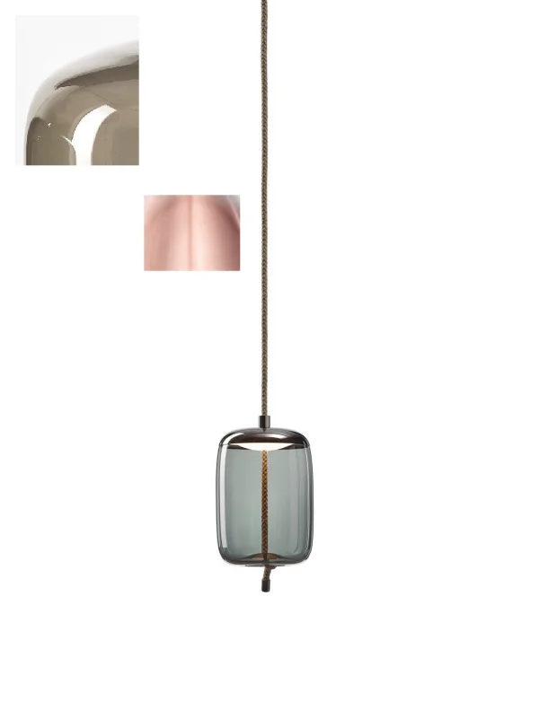 Brokis Knot Cilindro - bruin, helder glas - 1 Meter - S