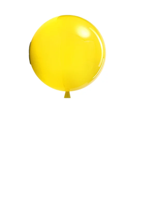 Brokis Memory Wandlamp - geel - glanzend - L