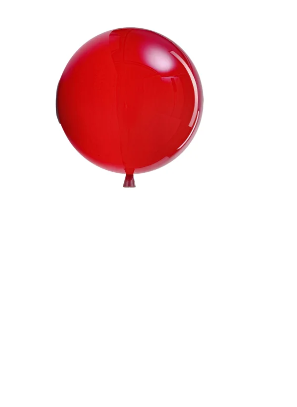 Brokis Memory Wandlamp - rood - glanzend - L