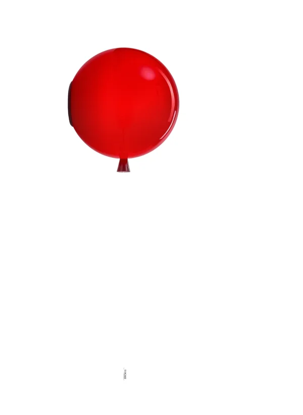 Brokis Memory Wandlamp - rood - glanzend - M