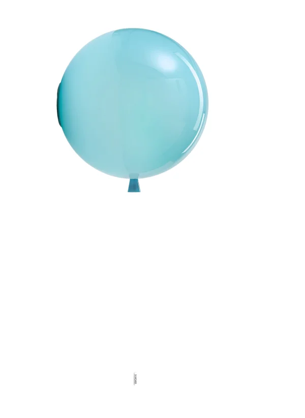 Brokis Memory Wandlamp - turquoise - glanzend - L