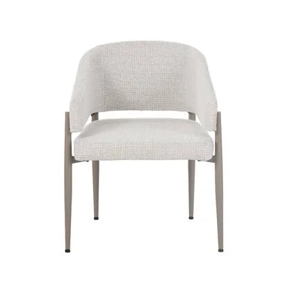 Bronx71 Eetkamerstoel Armin gemêleerde stof beige