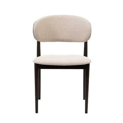 Bronx71 Eetkamerstoel Bohdi linnen walnoot