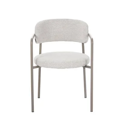 Bronx71 Eetkamerstoel Nicky gemêleerde stof beige