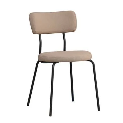 Bronx71 Scandinavische eetkamerstoel Lyon taupe gerecyclede stof