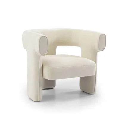 Bronx71 Scandinavische fauteuil Bibi chenille off white