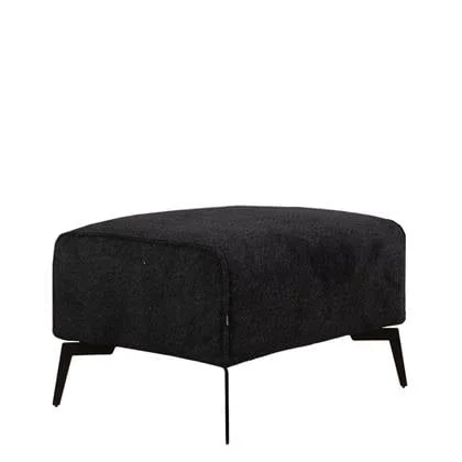 Bronx71 Scandinavische hocker Vegas bouclé zwart