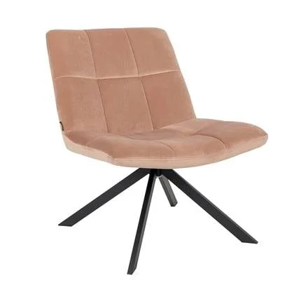 Bronx71 Velvet fauteuil Eevi roze