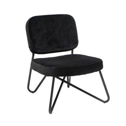 Bronx71 Velvet fauteuil Julia zwart