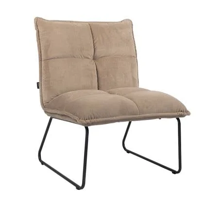 Bronx71 Velvet fauteuil Malaga taupe