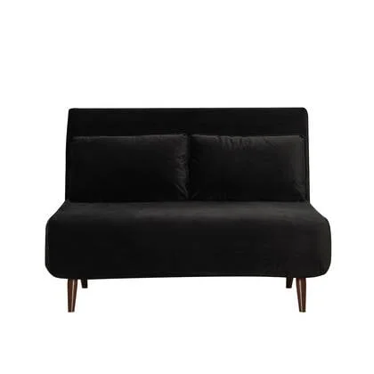 Bronx71 Velvet slaapbank 1,5 persoons Kristian zwart