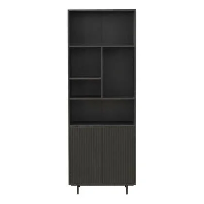 Bronx71 Wandkast Bradley zwart eiken 80x220 cm