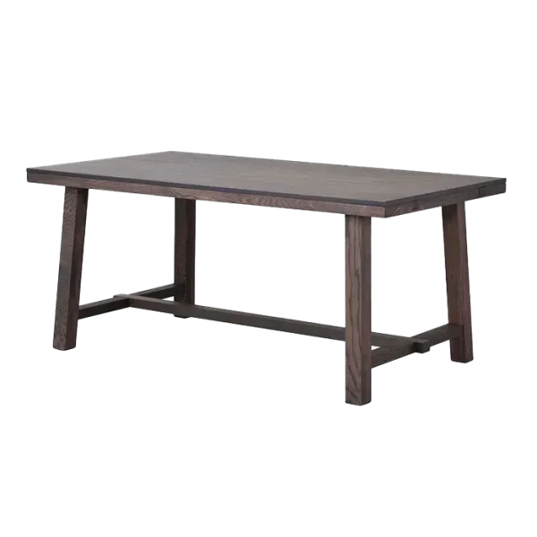 Brooklyn verlengbare houten eettafel donker eiken - 170 x 95 cm