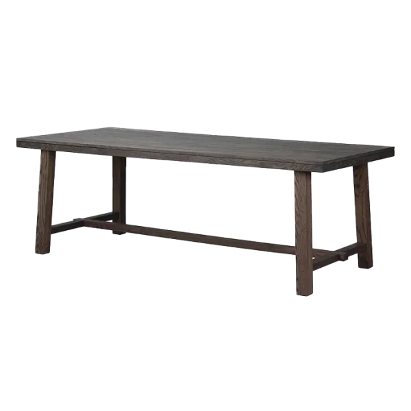 Brooklyn verlengbare houten eettafel donker eiken - 220 x 95 cm