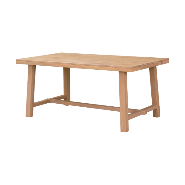 Brooklyn verlengbare houten eettafel naturel - 170 x 95 cm