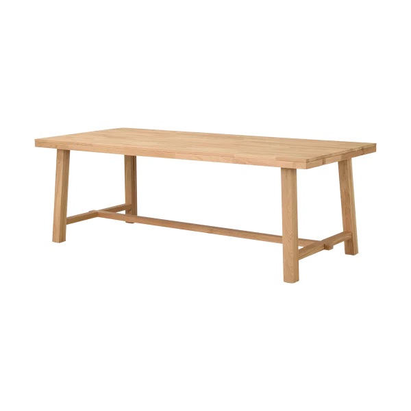 Brooklyn verlengbare houten eettafel naturel - 220 x 95 cm