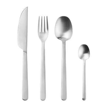 Broste Copenhagen Nordic Bistro Bestekset 16-delig - Zilver