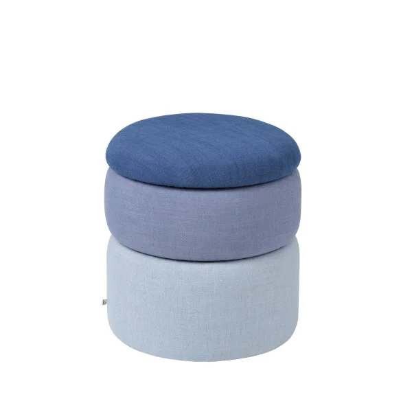 Broste Copenhagen Pond poef 42 cm Blue shades