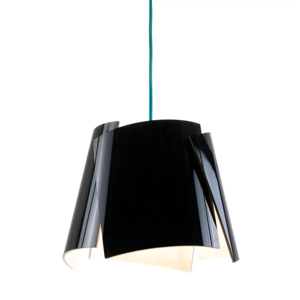 Bsweden Leaf lamp zwart zwart/turkoois