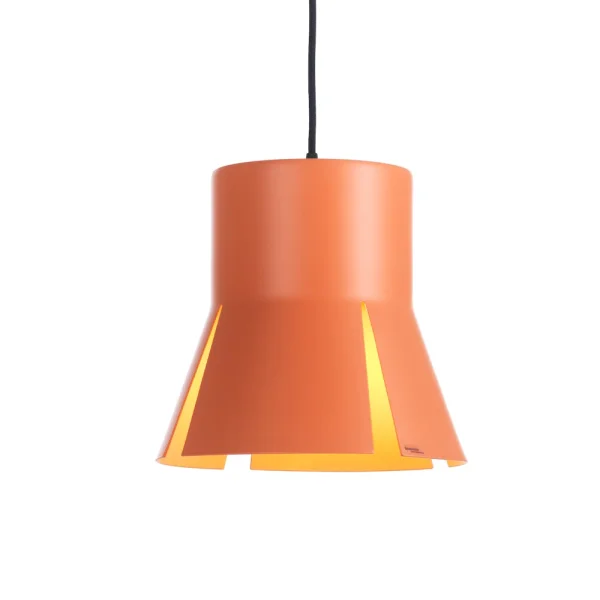 Bsweden Split 29 Hanglamp oranje mat, zwart textielsnoer